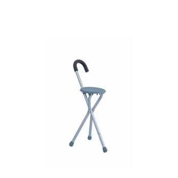WOLAID  Folding Seat Cane With Comfortable Round Handle