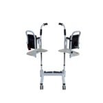 WOLAID Transfer Wheel Chair with Commode- Black