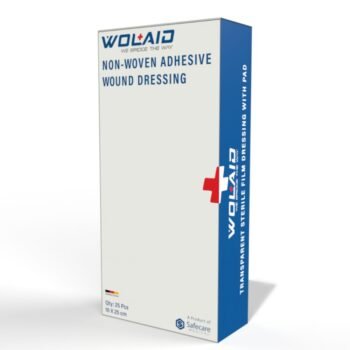 Wolaid Non-Woven Adhesive Sterile Wound Dressing 10 cm*25 cm 25's