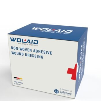 Wolaid Non-Woven Adhesive Sterile Wound Dressing 6 cm*7 cm 50's