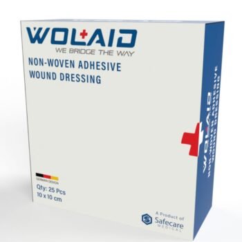 Wolaid Non-Woven Adhesive Sterile Wound Dressing 10 cm*10 cm 25's