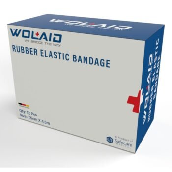 Wolaid Rubber Elastic Bandage 7.5 cm 12's