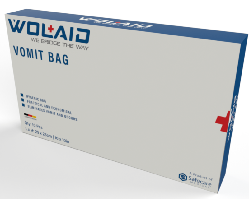 Wolaid Vomit Bag W/ Gel 10's